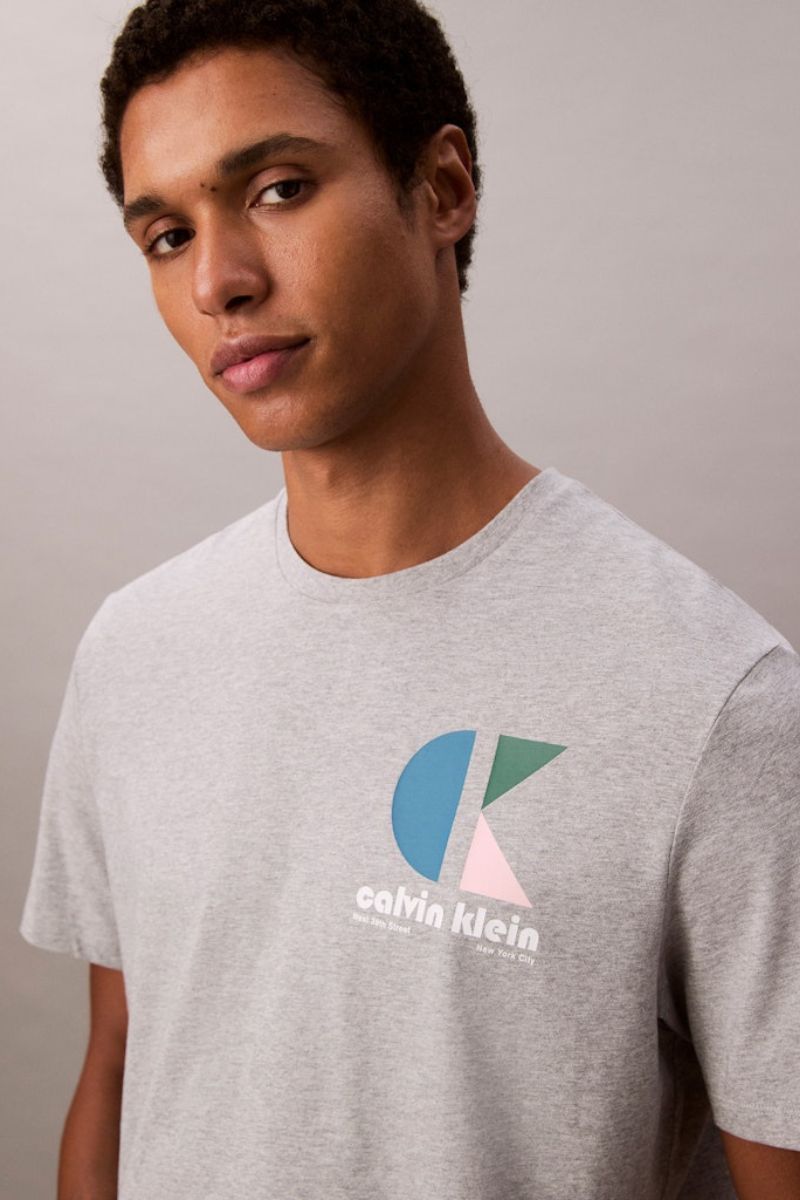 Calvin Klein 827G 20s CK Bauhaus T-Shirt Grey