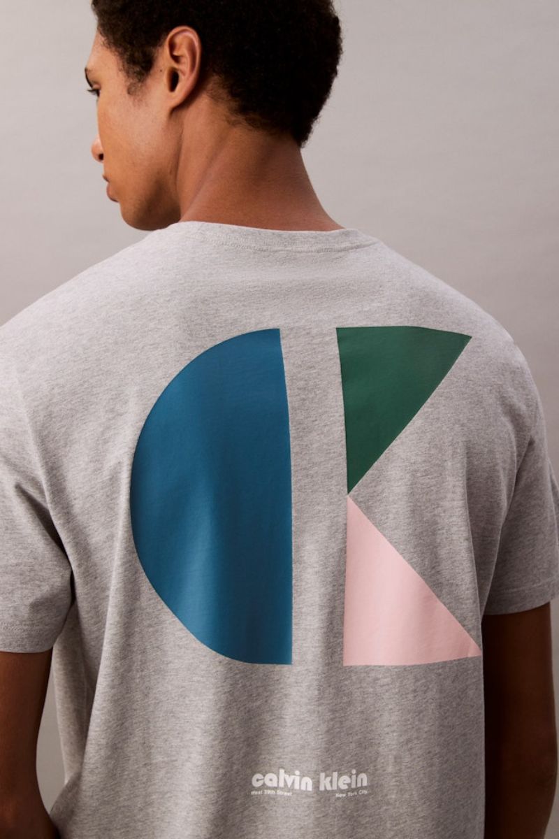 Calvin Klein 827G 20s CK Bauhaus T-Shirt Grey