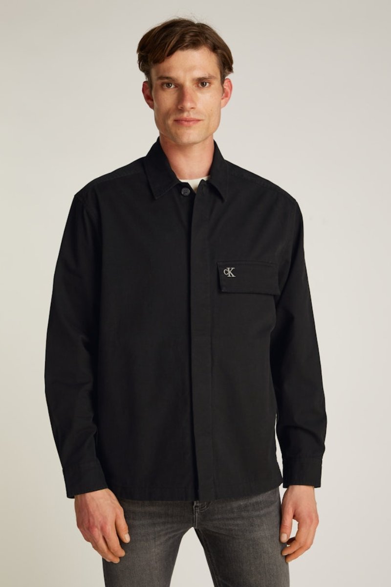 Calvin Klein 6724 Clean Cotton Overshirt Black