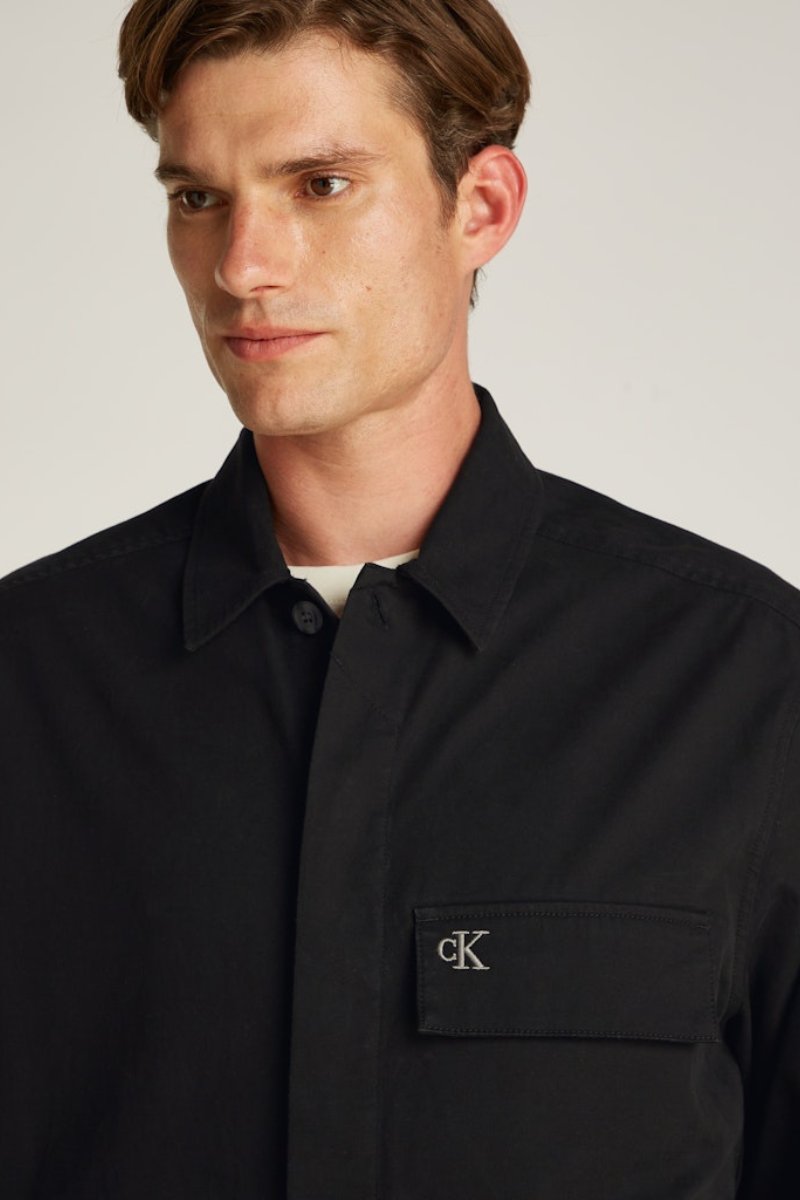 Calvin Klein 6724 Clean Cotton Overshirt Black