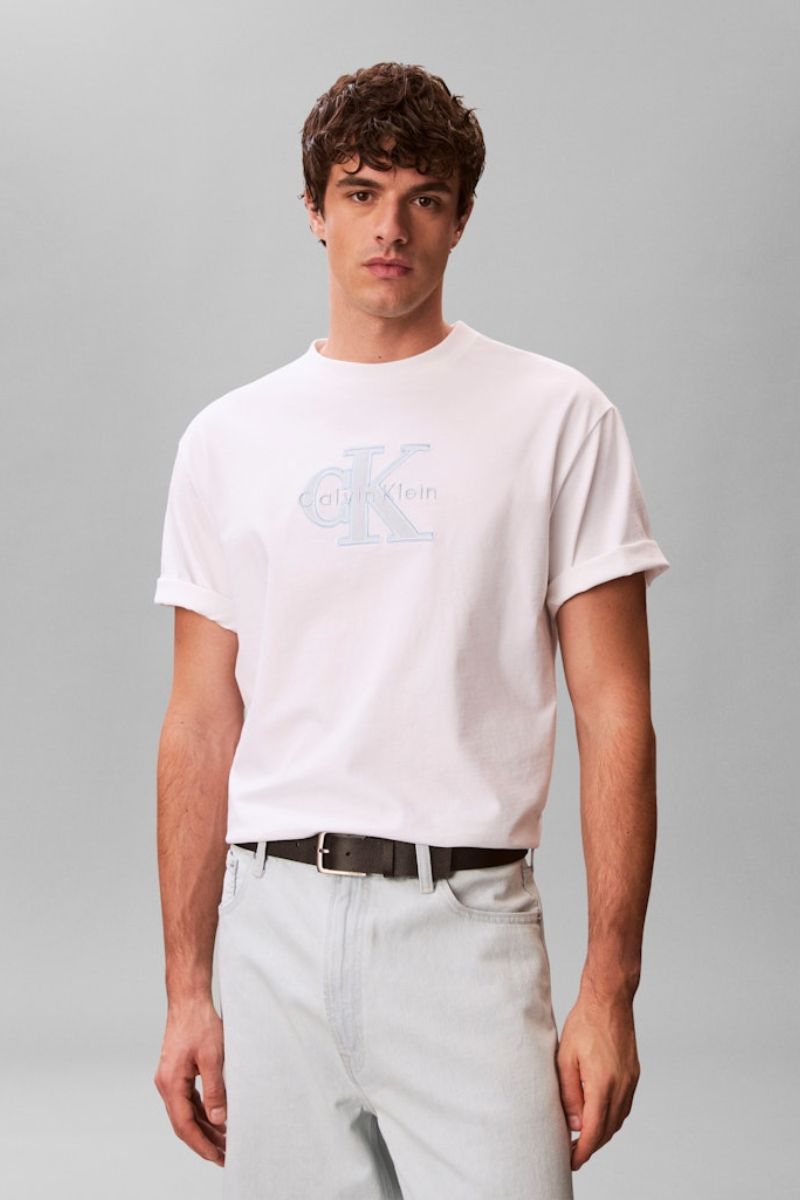 Calvin Klein 16S Elevated Mono T-Shirt White