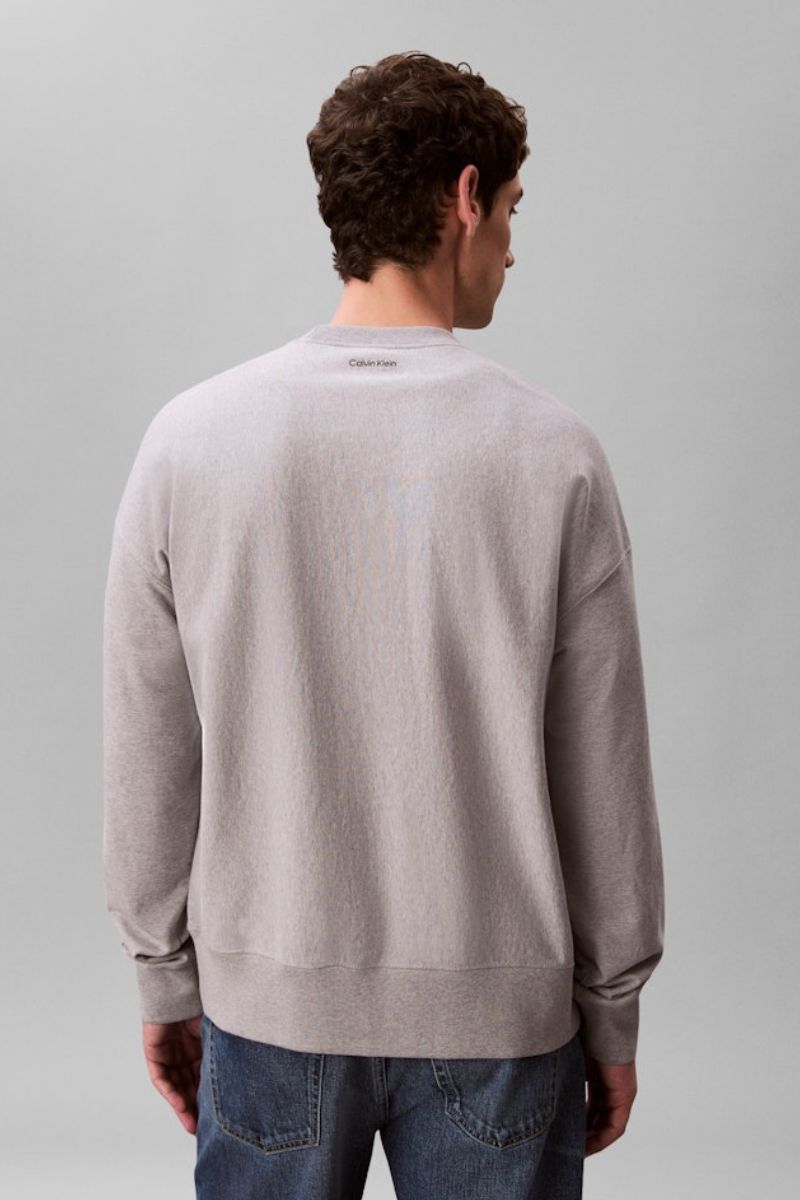 Calvin Klein 244 Premium Terry Crew Grey Heather