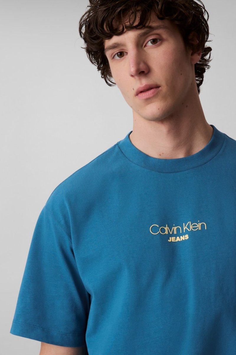 Calvin Klein 851G Rlxd Fit Tee Blue