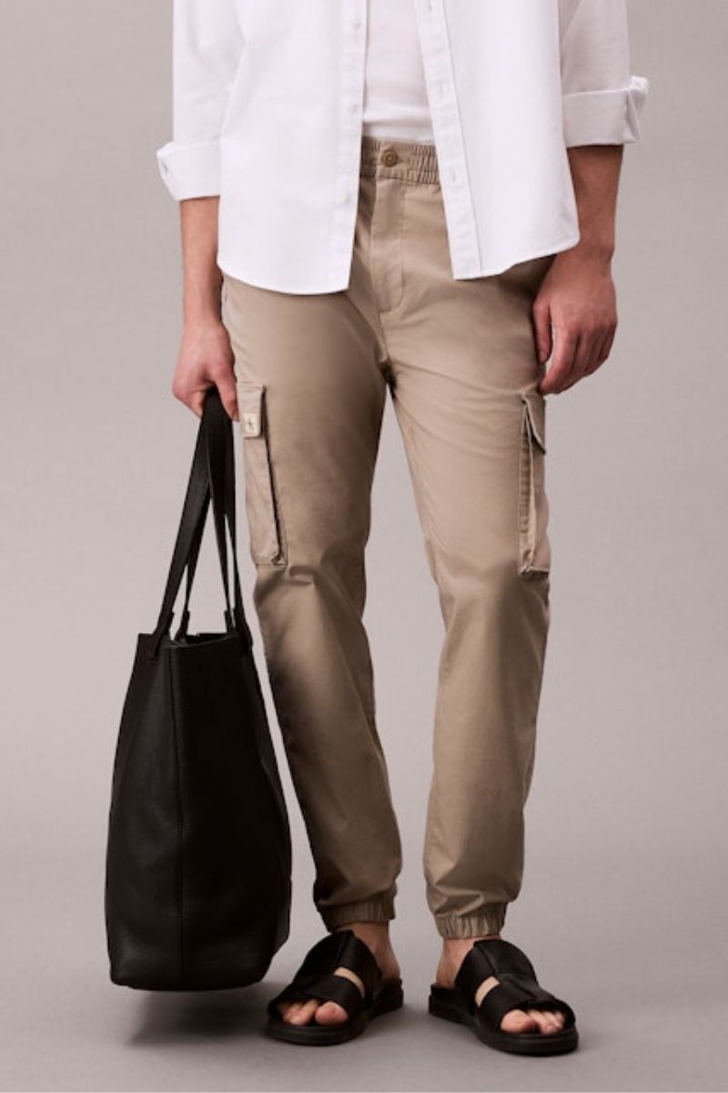Calvin Klein 617G Skinny Ripstop Cargo Khaki
