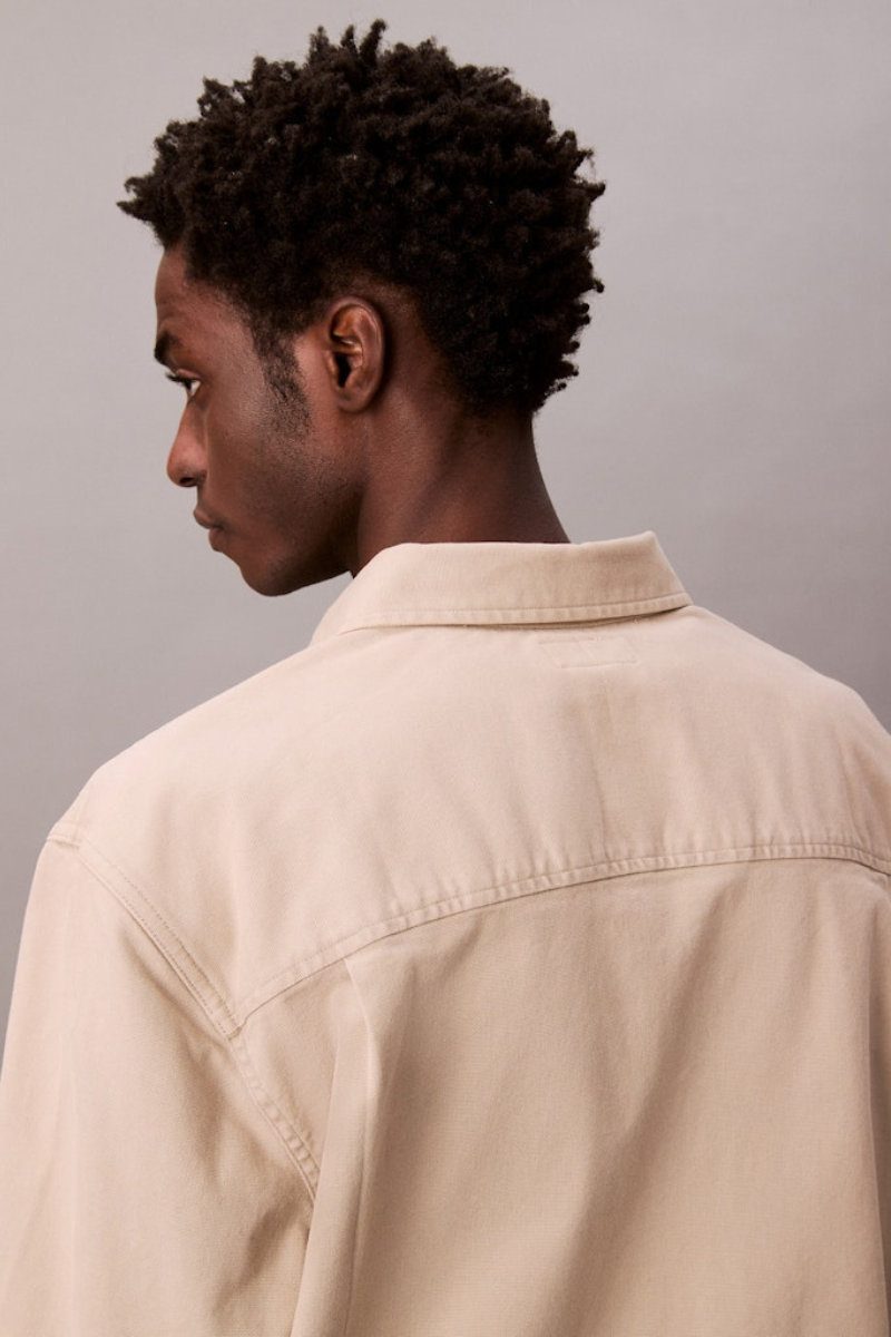 Calvin Klein 404G Wash Cotton Canvas Overshirt