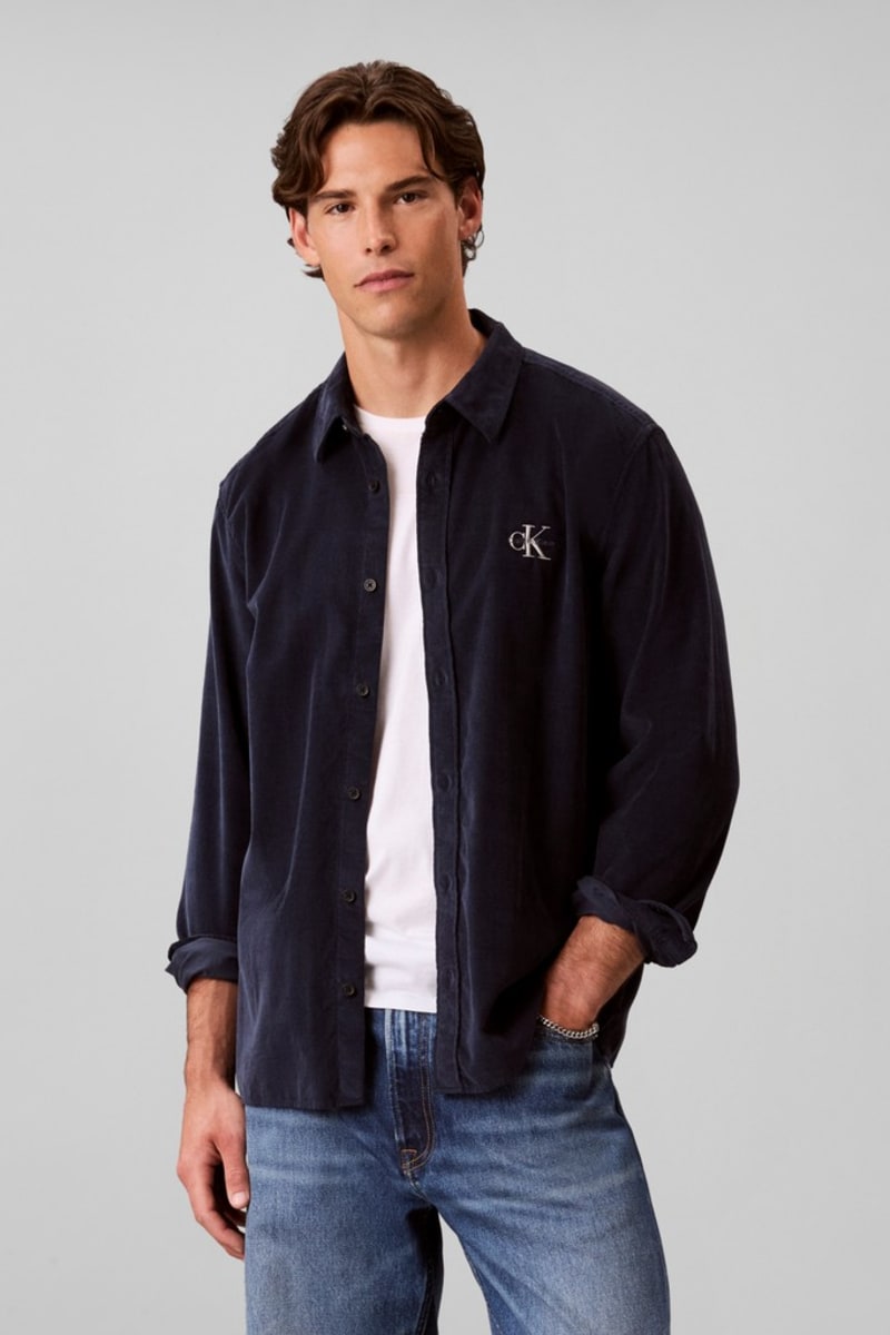 Calvin Klein 114G Corduroy Shirt Dark Sapphire