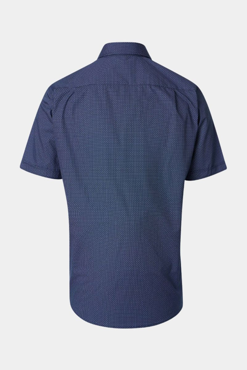 Casa Moda 31081 Comfort Fit SS Shirt Blue