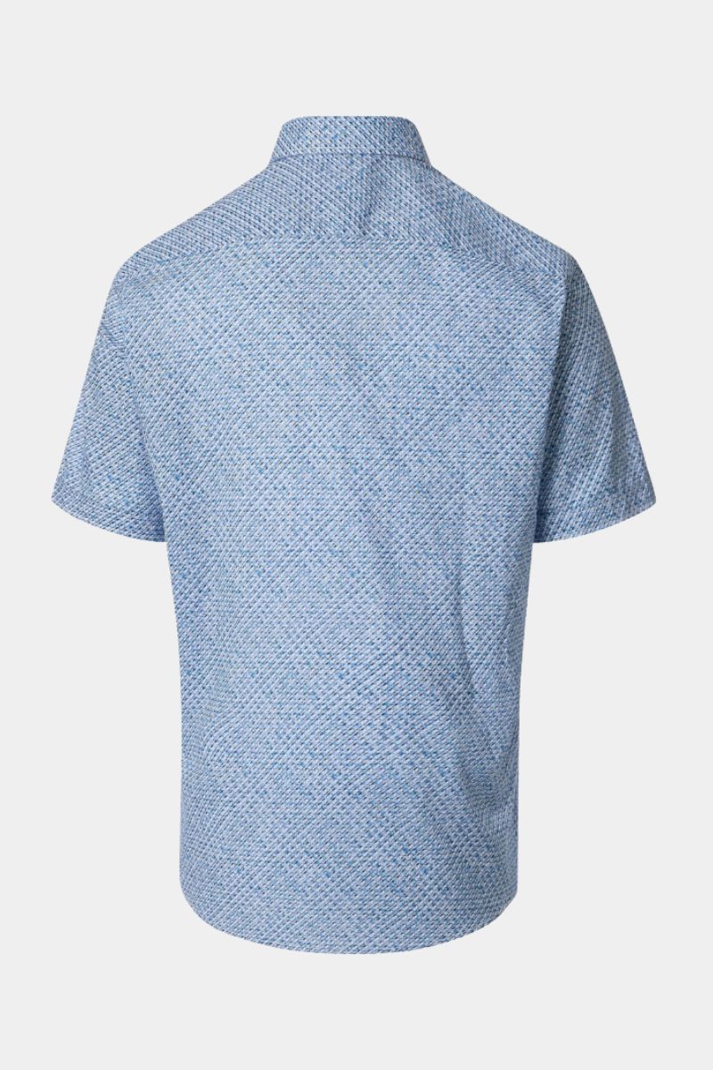 Casa Moda 31111 Comfort Fit SS Shirt Blue