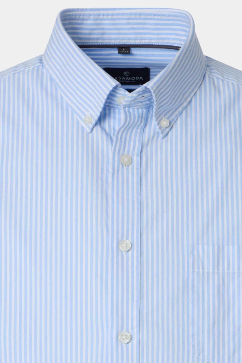 Casa Moda 31161 Comfort Fit SS Shirt Blue