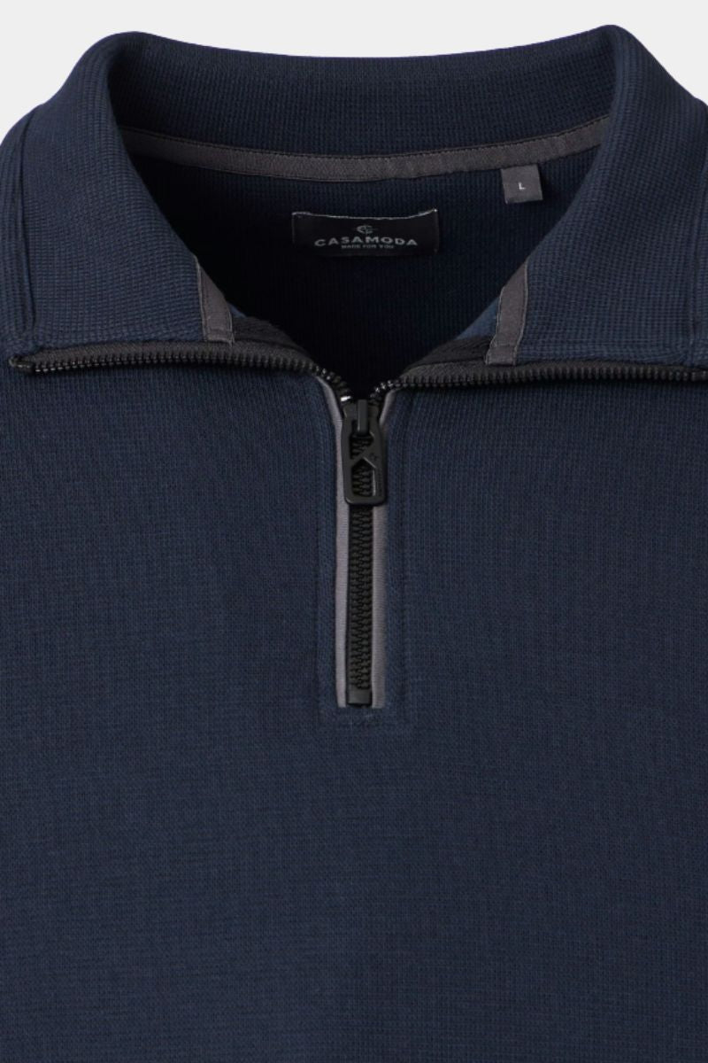 Casa Moda 60010 1/4 Zip Sky Captain