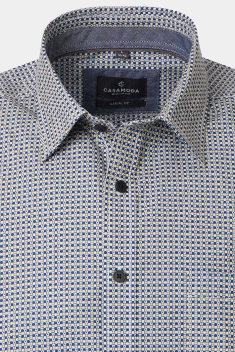 Casa Moda 31191 Comfort Fit SS Shirt Yellow
