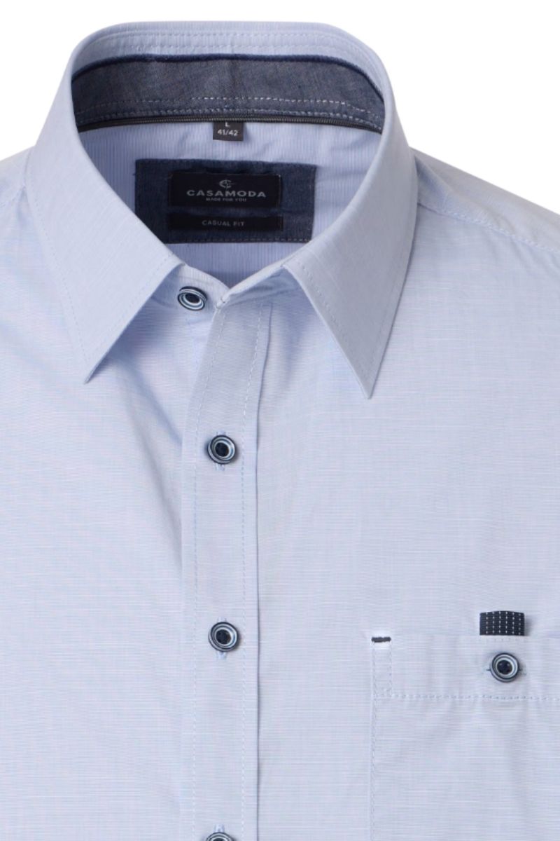 Casa Moda 31571 Short Sleeve Shirt Blue
