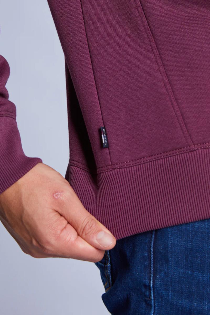 Diesel Dax 1/2 Zip Sweatshirt Fig