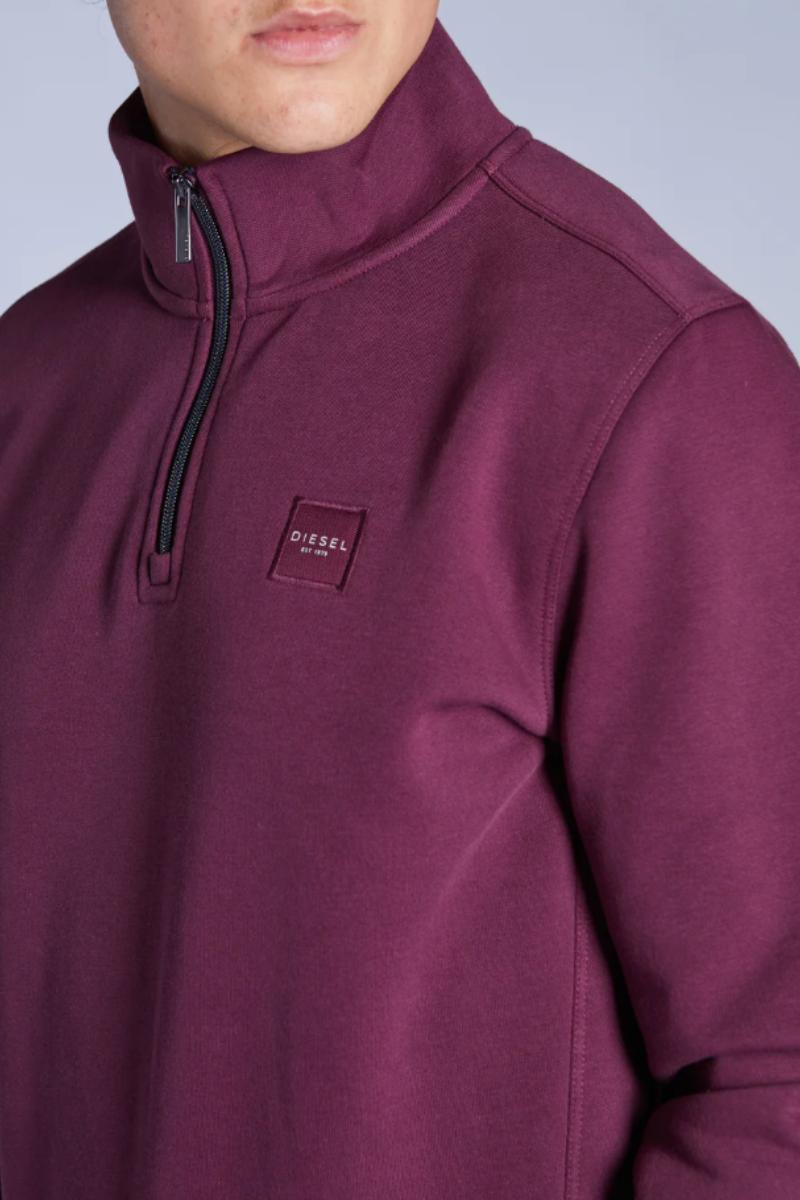 Diesel Dax 1/2 Zip Sweatshirt Fig