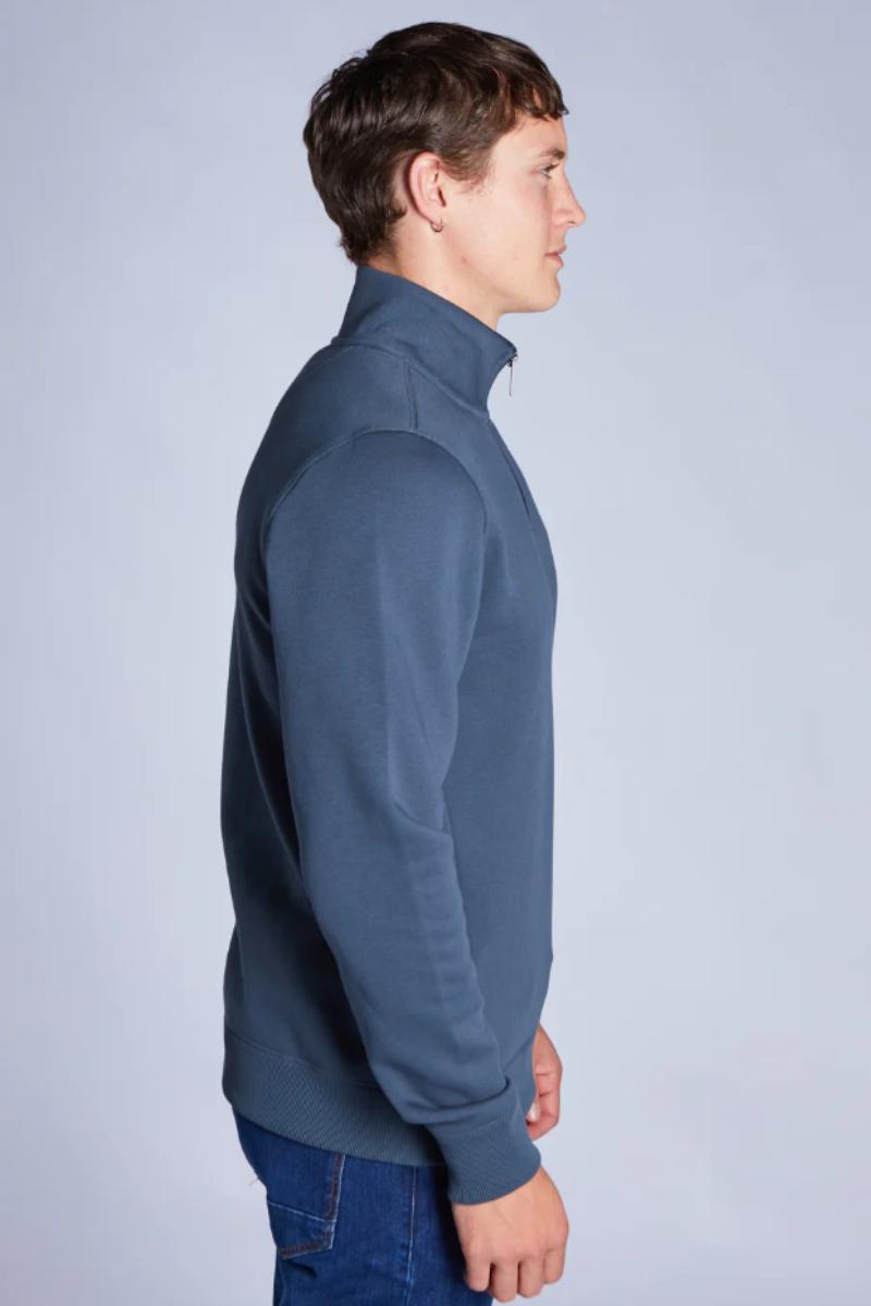 Diesel Dax 1/2 Zip Sweatshirt Petrol Blue