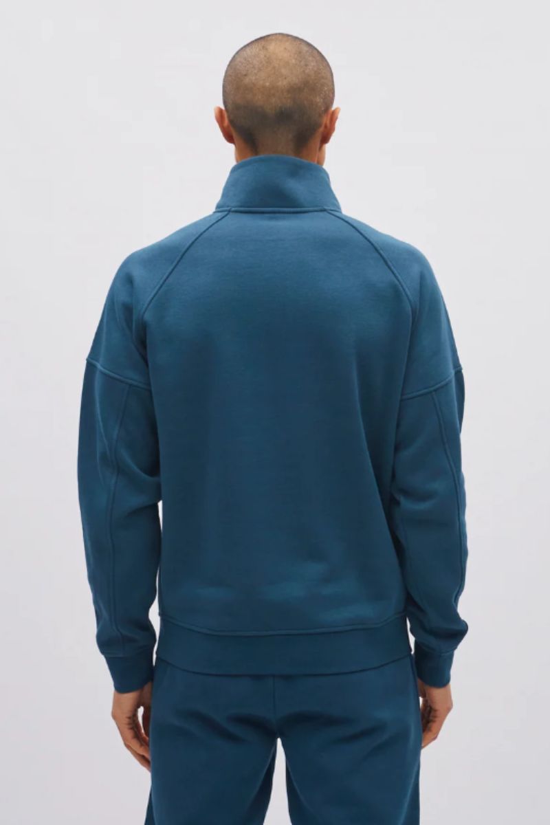 Diesel Hatcher Half Zip Sweatshirt Ocean Teal