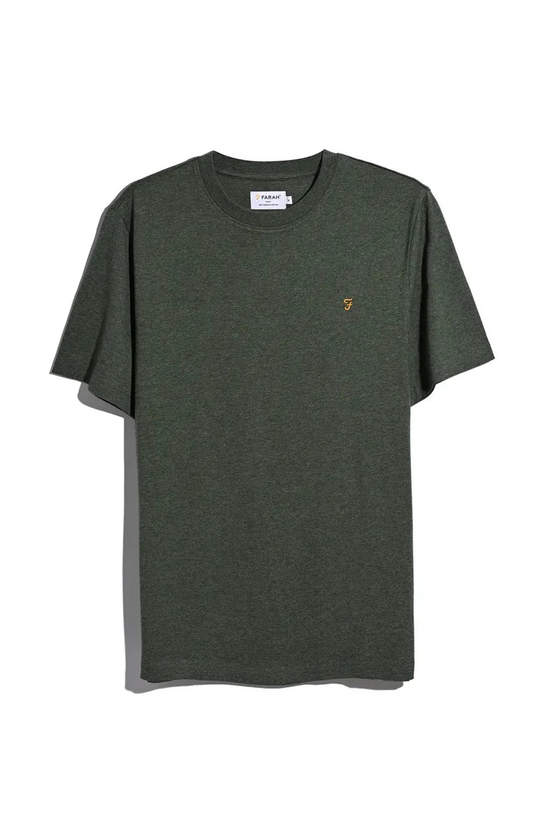 Farah Danny Regular Fit Short Sleeve T-Shirt Rosemary Marl