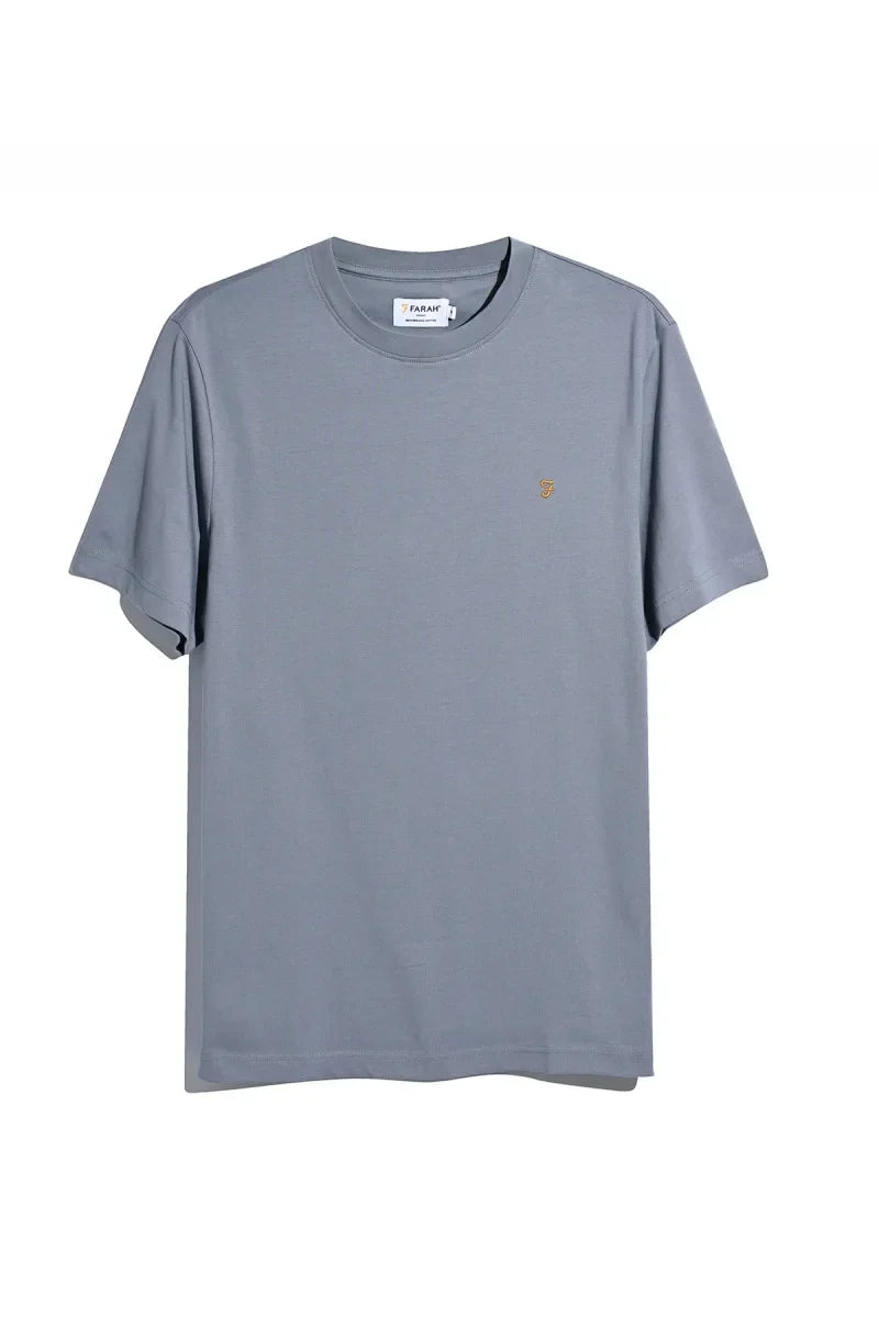 Farah Danny Regular Fit Short Sleeve T-Shirt Icelandic Blue