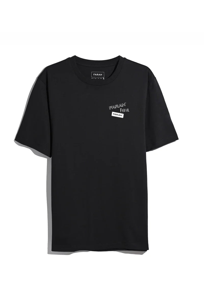 Farah Tilsworth Graphic Short Sleeve T-Shirt Black