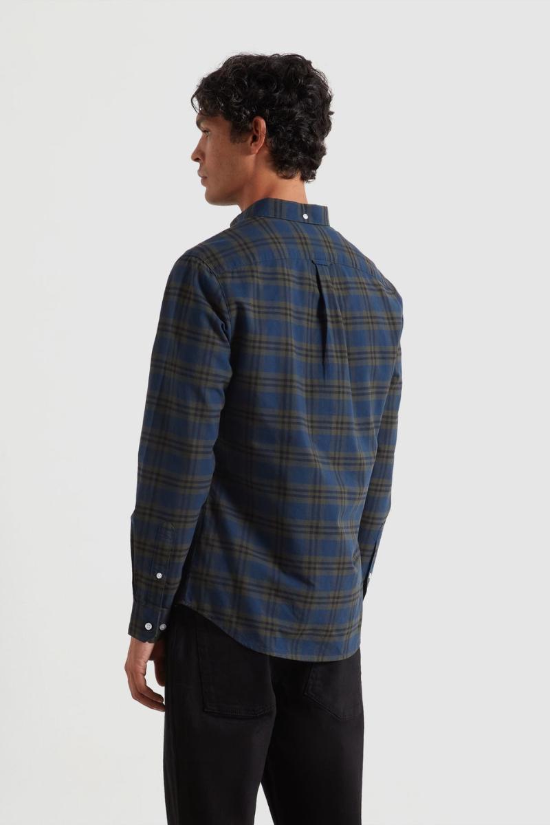 Farah Brewer Check Shirt Evergreen
