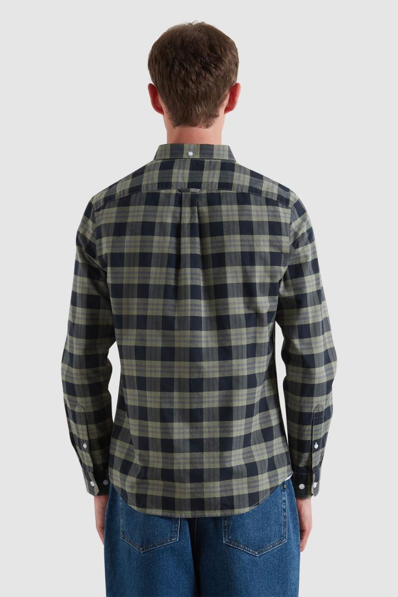 Farah Brewer Check Shirt Tarragon