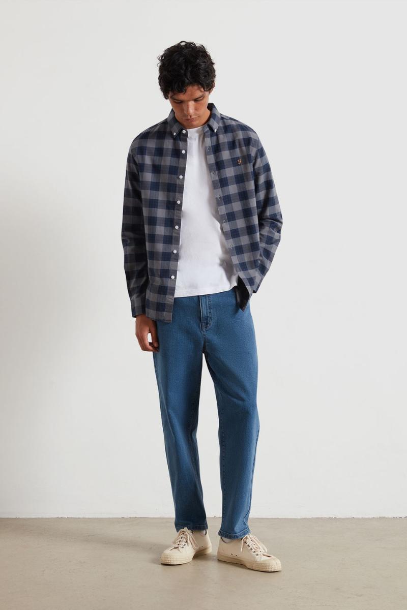 Farah Brewer Check Shirt Yale