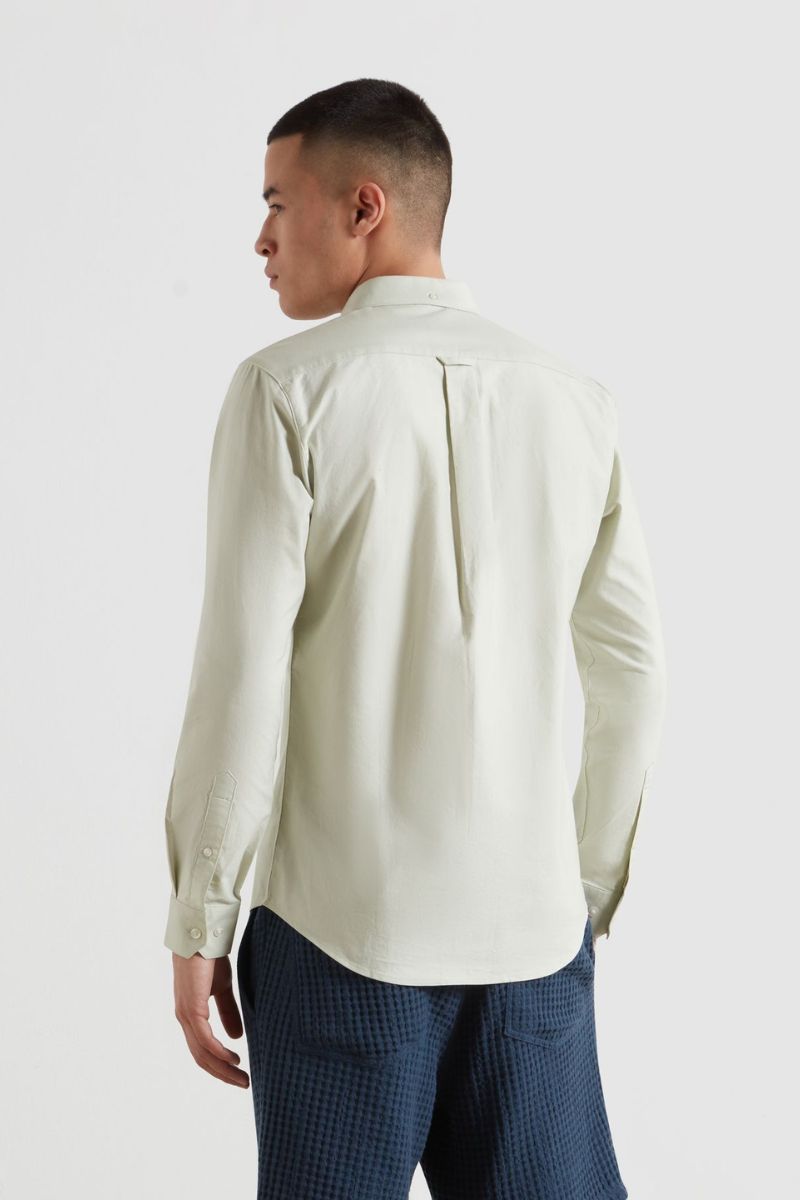 Farah Brewer Slim Shirt Soft Green