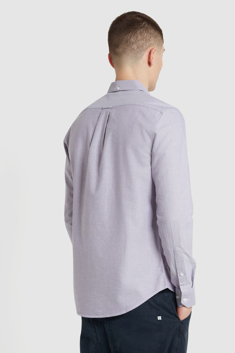 Farah Brewer Slim Shirt Slate Purple