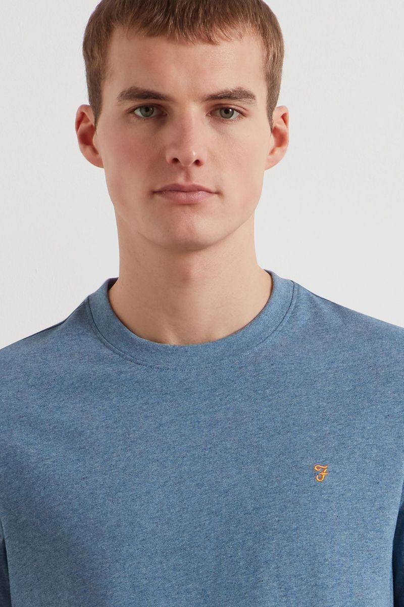 Farah Danny T-Shirt Blue Tide