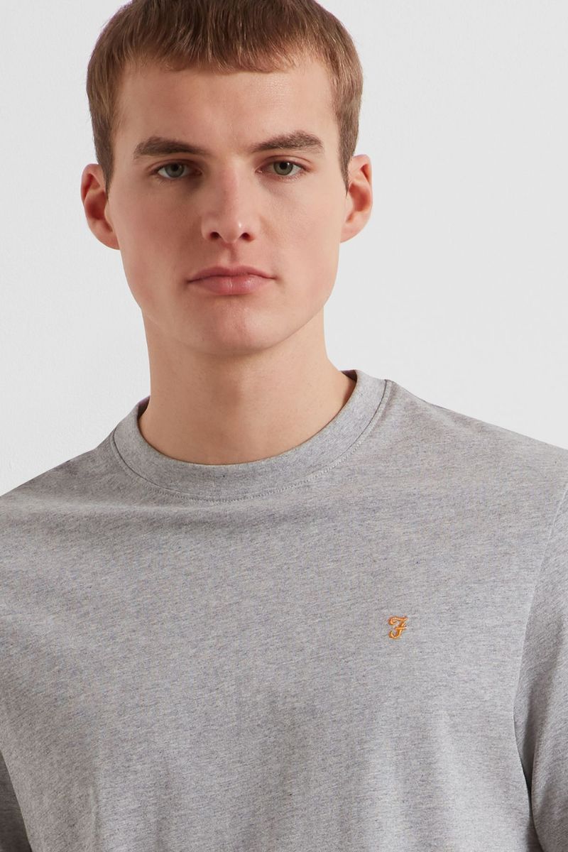 Farah Danny T-Shirt Grey Marl