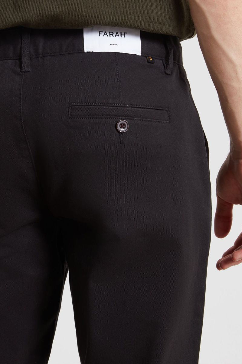 Farah Elm Slim Twill Chino Black