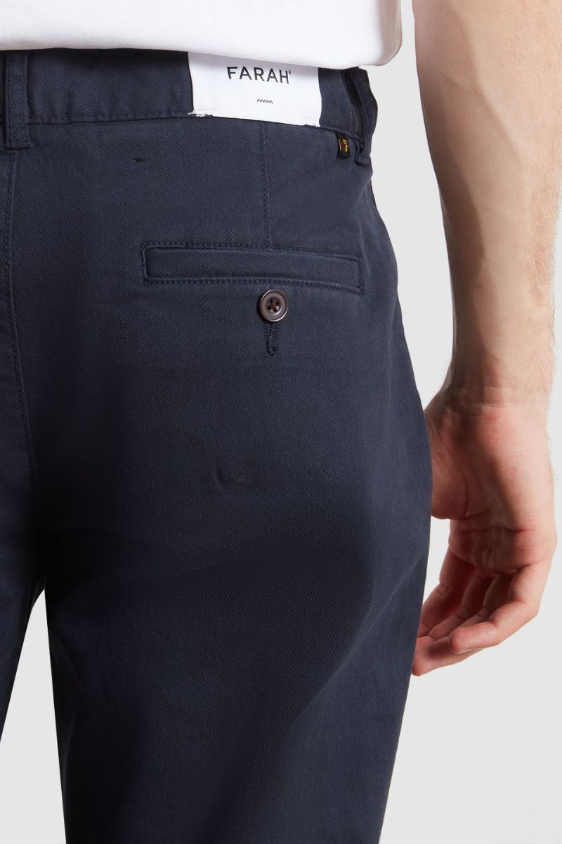 Farah Elm Slim Twill Chino Navy