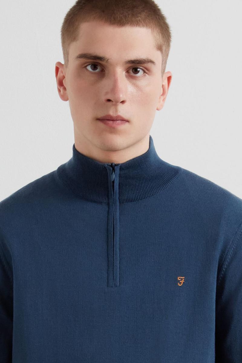 Farah Redchurch Merino Knit Blue