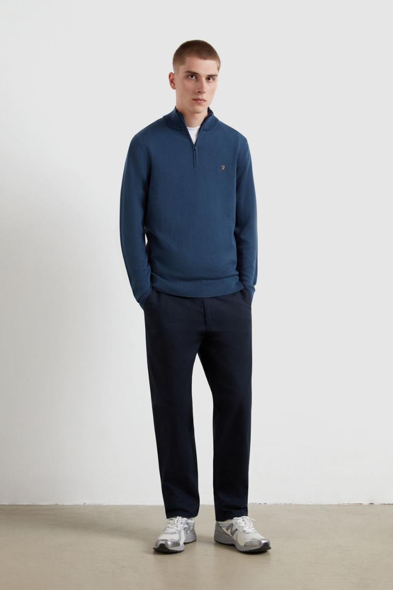 Farah Redchurch Merino Knit Blue