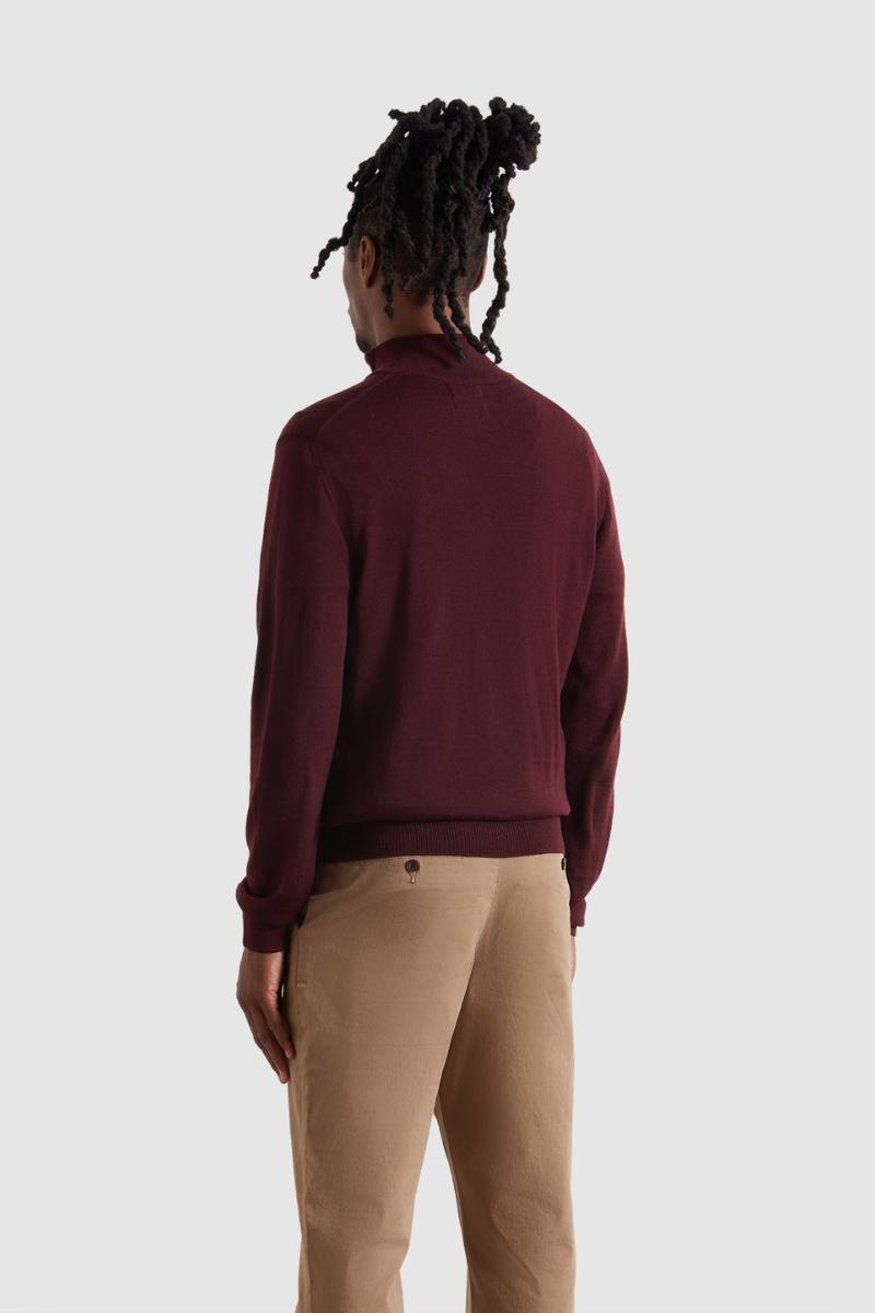 Farah Redchurch Merino Knit Bordeaux