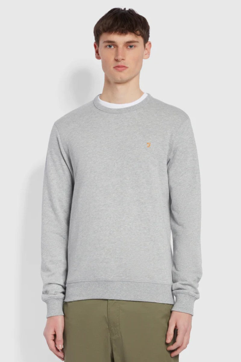 Farah Tim New Crew Grey Marl