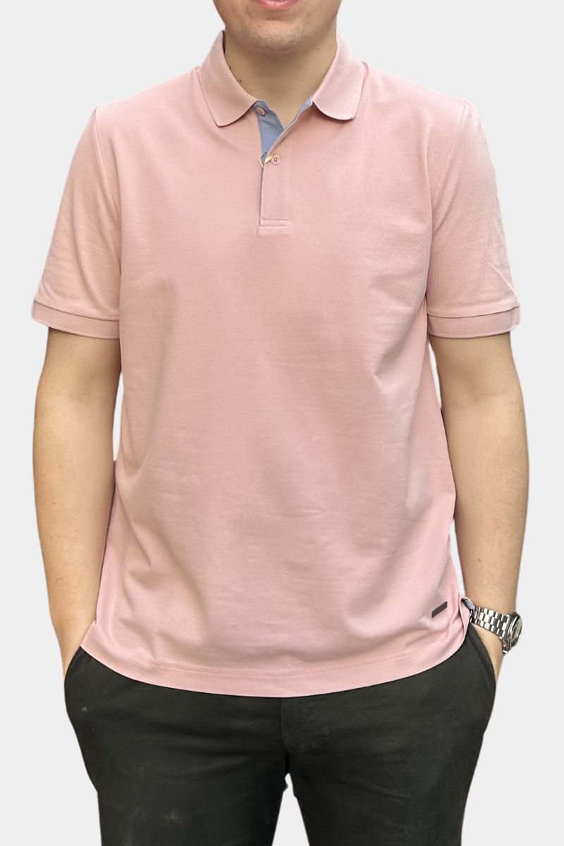 Gilded Gentlemen Believe Poloshirt Pink