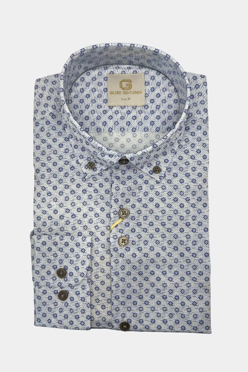 Gilded Gentlemen Print Shirt Col 7