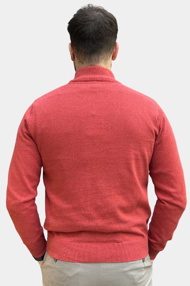 Gilded Gentlemen Harold 1/4 Zip Coral