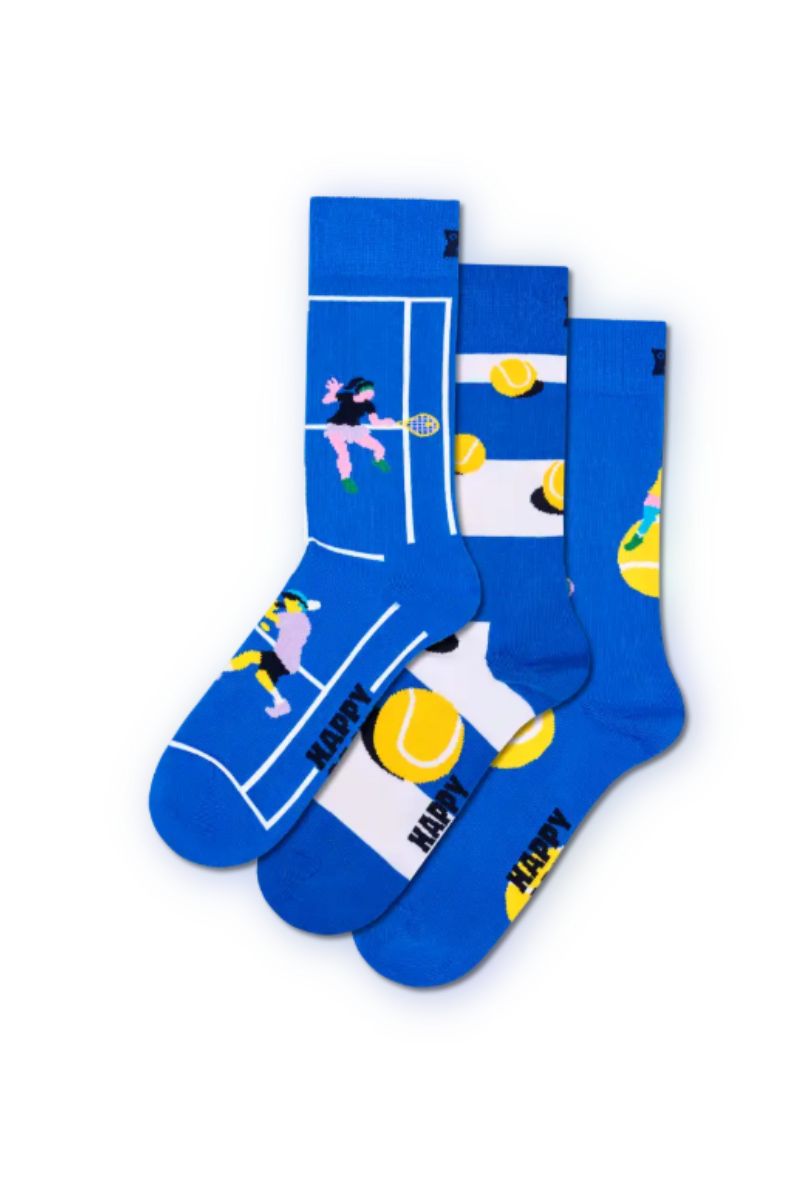 Happy Socks 3 Pack Tennis Set
