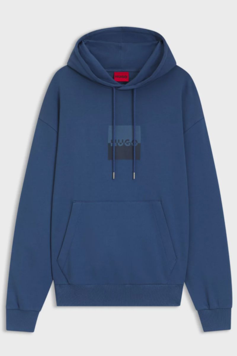 Hugo Boss Duspliter Hoodie Med Blue