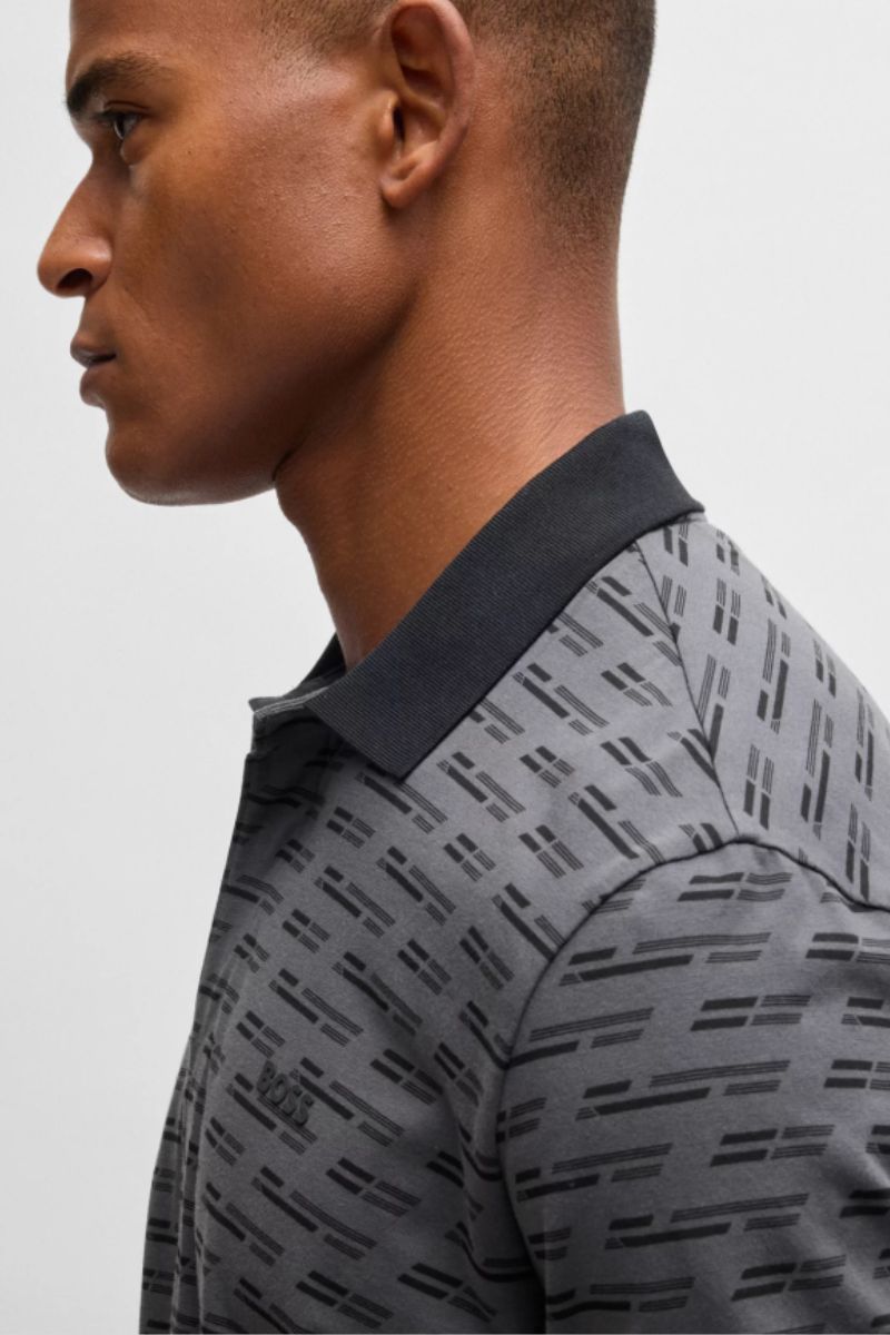 Hugo Boss Paddy Tape AO Polo Dark Grey