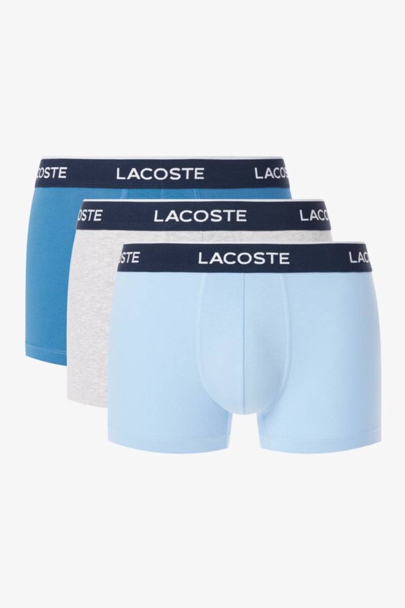 Lacoste 1300 3PK Boxers Blue Grey
