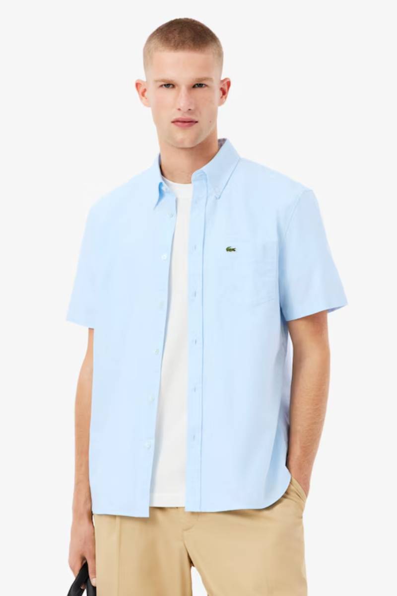 Lacoste 1917 Short Sleeve Shirt Blue