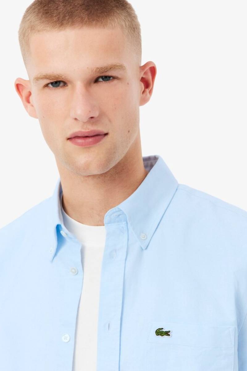 Lacoste 1917 Short Sleeve Shirt Blue