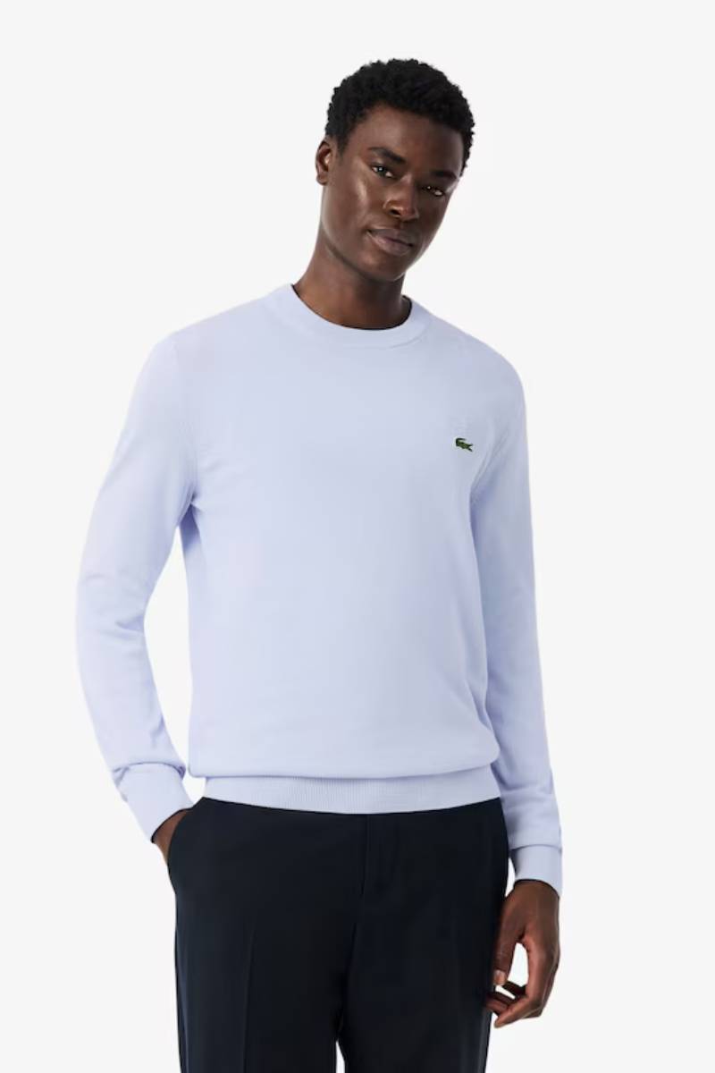 Lacoste 1985 Crew Knit Pale Blue