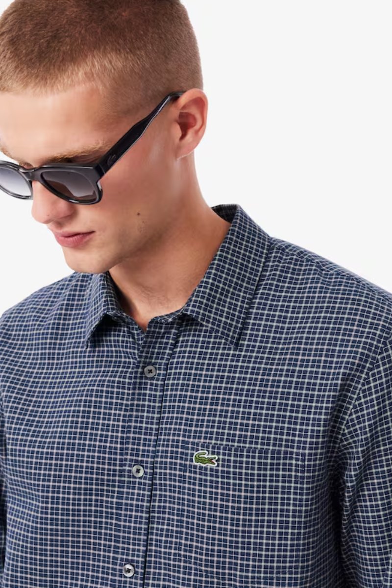 Lacoste 5093 Check Shirt Navy