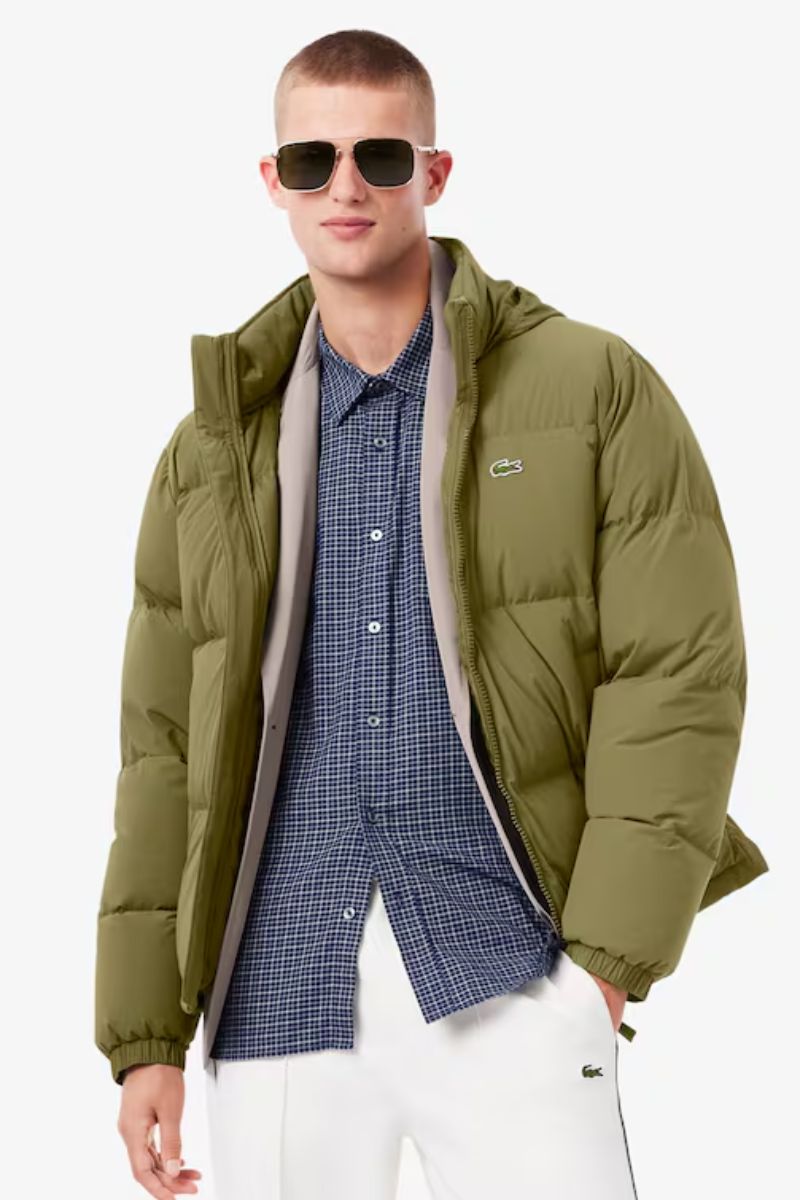 Lacoste 5154 Jacket Olive | Mens Green Puffer Jacket – Patrick