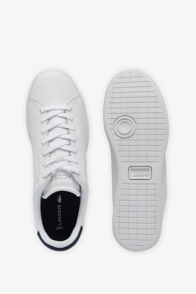 Lacoste Carnaby Set Leather Trainers White and Navy