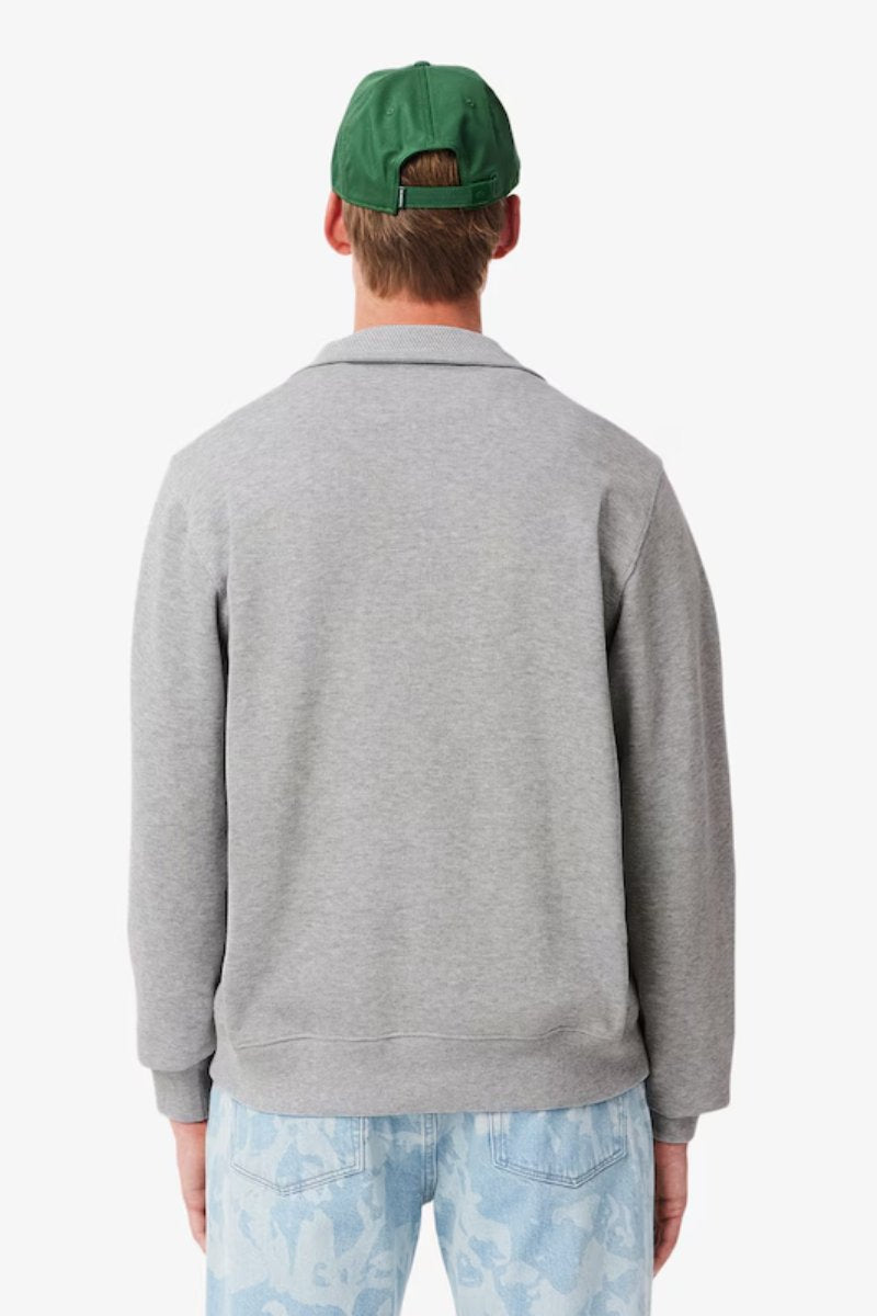 Lacoste SH1927 1/4 Zip Sweatshirt Silver
